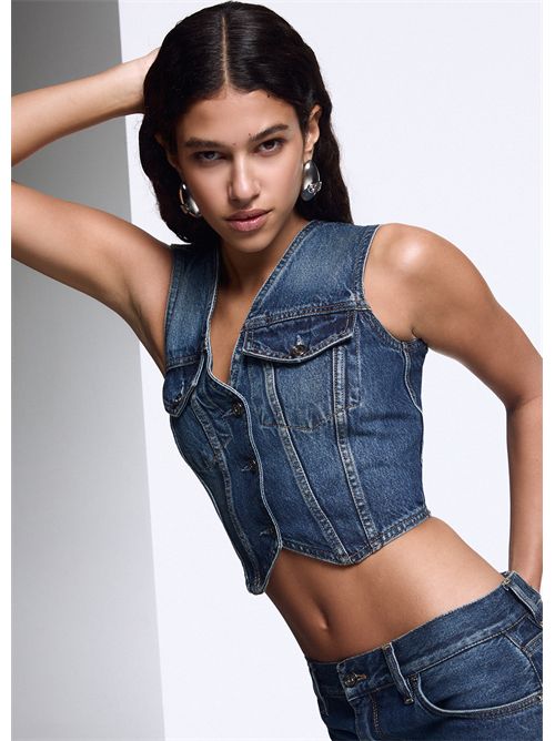 Gilet in denim LIU JO | UF6502D0398/79158